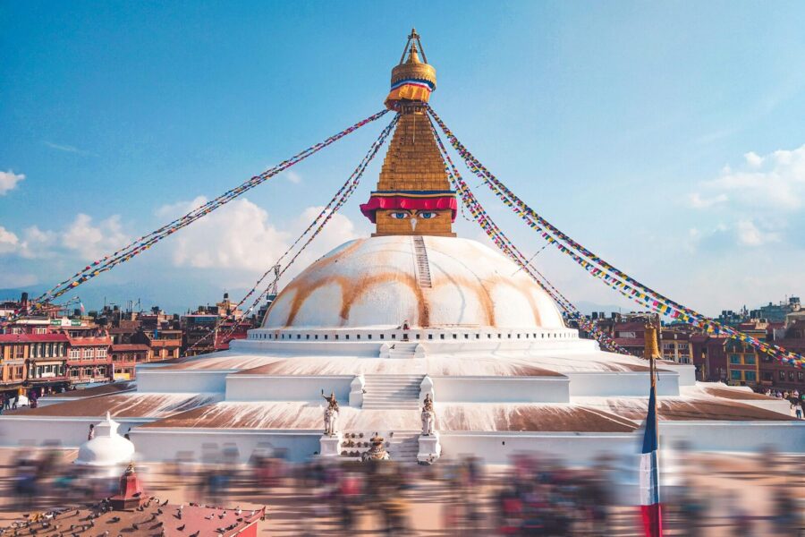 Nepal-Kathmandu Temple Scene